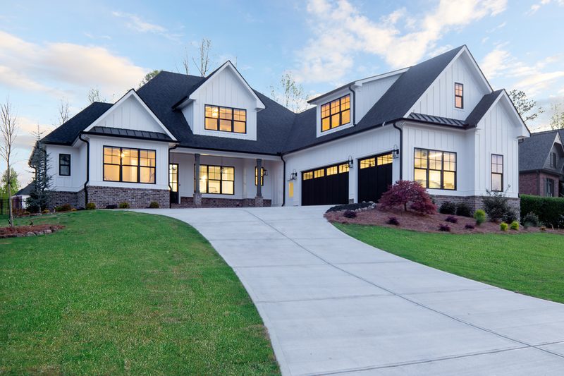 Front elevation — a spring 2020 custom home built by Ironwood Construction Group